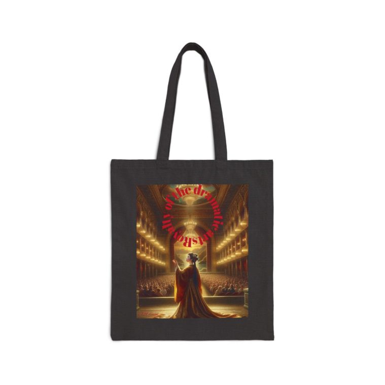 Opera singer Cotton Canvas Tote Bag - Royalty of the dramatic arts