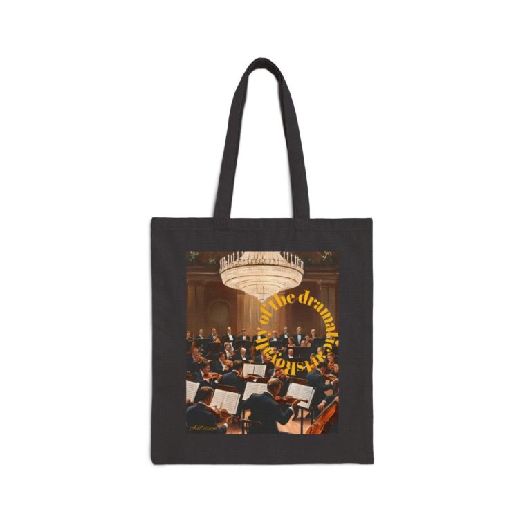 Orchestra Cotton Canvas Tote Bag - Perfect for Music Lovers